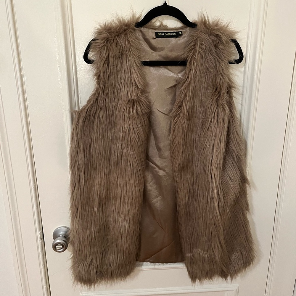 Faux fur vest